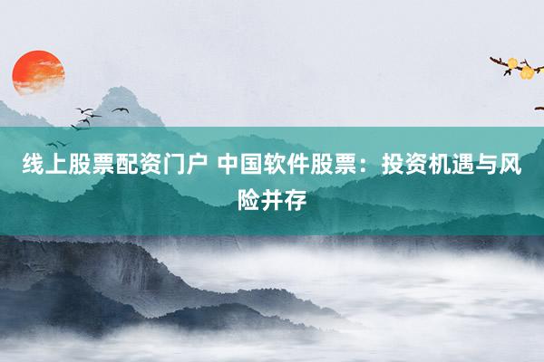 线上股票配资门户 中国软件股票：投资机遇与风险并存